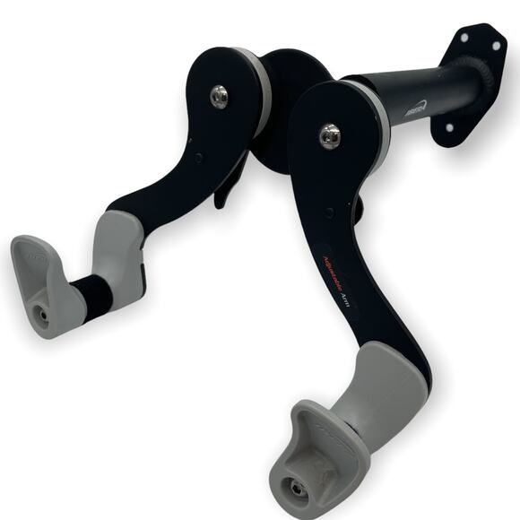 Ibera IB-ST4 Horizontal Bicycle Wall Hanger Adjustable Rack Storage Black - Picture 1 of 6